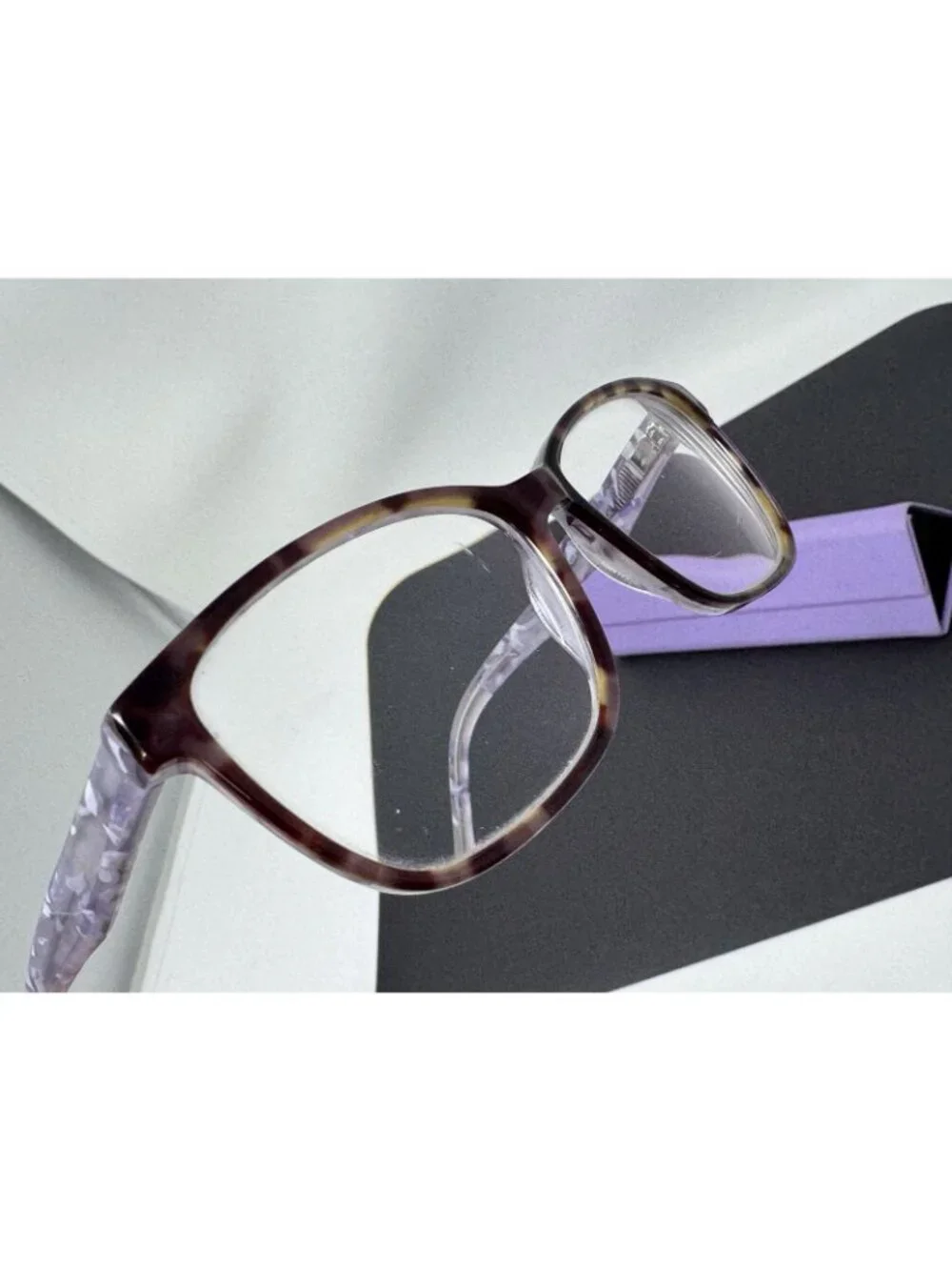 Lisa Loeb Eyewear Spotlight 205 Womens Grape Toffee Tortoise Frames 55-15-140